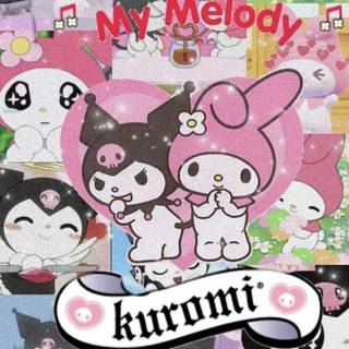 Kuromi and Melody wallpaper