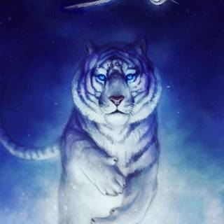 Mychical tigers wallpaper