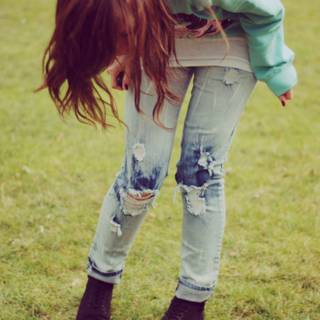 Ripped jeans wallpaper