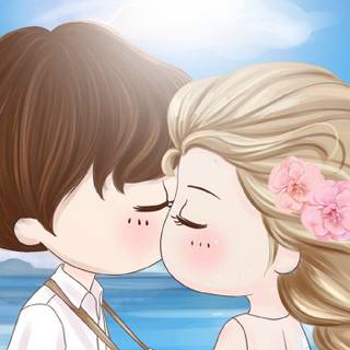 Chibi couple wallpaper