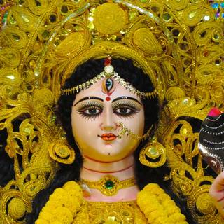 Durga Maa face wallpaper