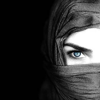 Women eyes blue wallpaper
