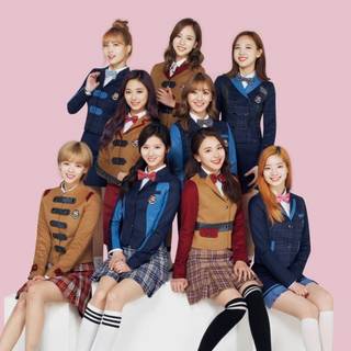Twice fanart cute desktop wallpaper