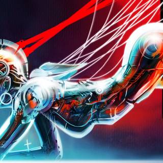 Cyborg robot aesthetic wallpaper