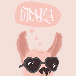 Llama queen wallpaper