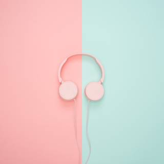 Teal and pink wallpaper