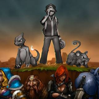 Minecraft Pokémon wallpaper