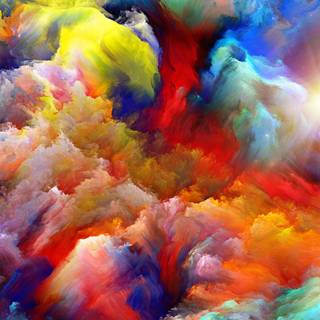 Colour explosion wallpaper