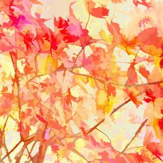 Patterned autumn laptop wallpaper