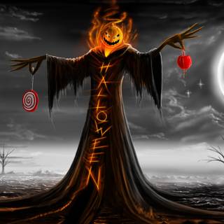 Scary Halloween iPad wallpaper