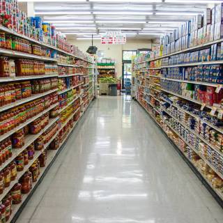 Grocery store wallpaper