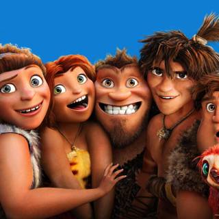 Family cartoon wallpaper