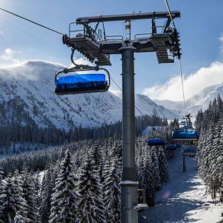 Cable car winter wallpaper