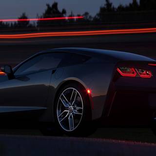 Black Corvette wallpaper