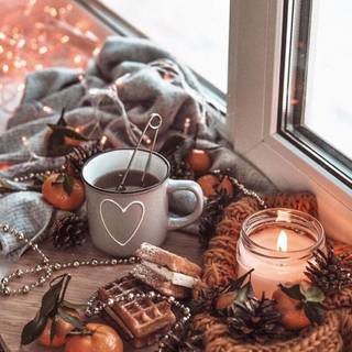 Winter cozy aesthetic wallpaper