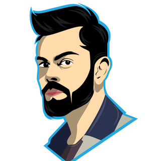 Virat Kohli cartoon wallpaper