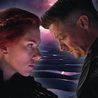 Hawkeye and Black Widow Vormir wallpaper