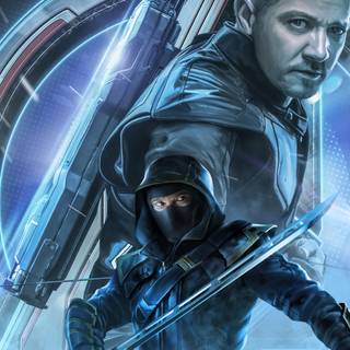 Avengers Endgame Hawkeye suit wallpaper