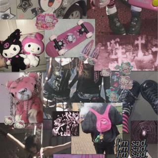Emo Hello Kitty wallpaper