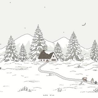 Aube Blue desktop wallpaper