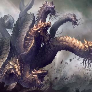 Mythical dragon wallpaper