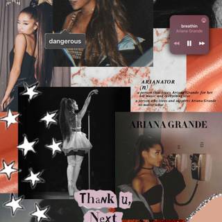 Ariana Grande collage wallpaper