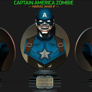 Zombie Captain America wallpaper