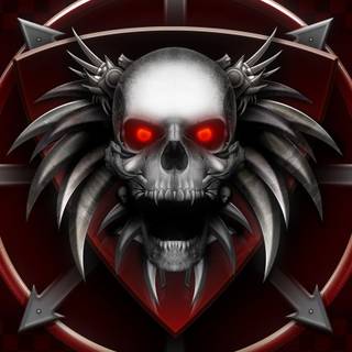 Cartoon skull wallpaper