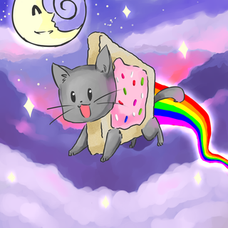 Pop tart cat wallpaper
