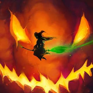 Glowing Halloween wallpaper