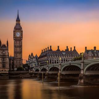 Big Ben Westminster Bridge wallpaper