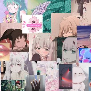 Aesthetic anime girls laptop wallpaper