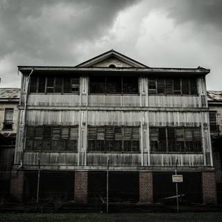 Creepy hospital wallpaper