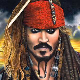 Jack Sparrow cartoon wallpaper