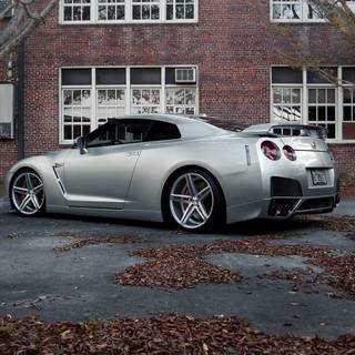 GTR R35 autumn wallpaper