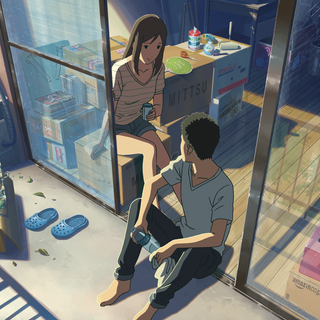 Anime balcony wallpaper