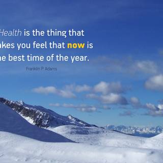 Winter quote wallpaper