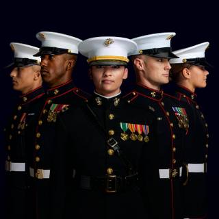 Marines cap and uniform wallpaper