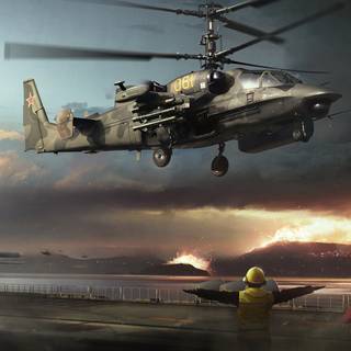 Military attack helicopter wallpaper