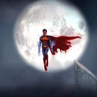 Superhero cape flying wallpaper