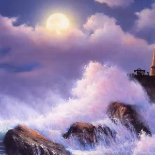 Autumn lighthouse wallpaper