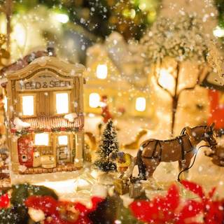 Decorated Christmas wallpaper