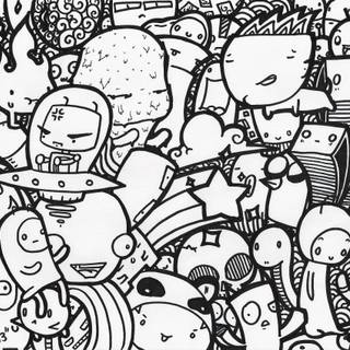 Anime doodle wallpaper