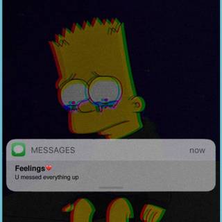 Lisa and Bart wallpaper