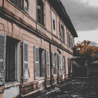 Broken house wallpaper