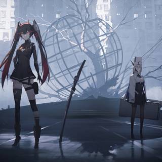 Anime temple wallpaper