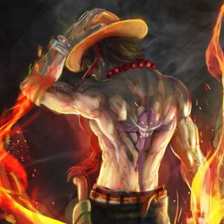 PS4 anime One Piece Ace wallpaper