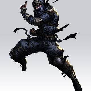 Black ninja suit wallpaper