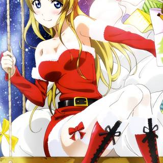 Christmas anime iPhone wallpaper