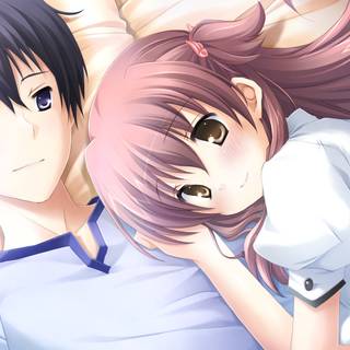 Cartoon hug wallpaper